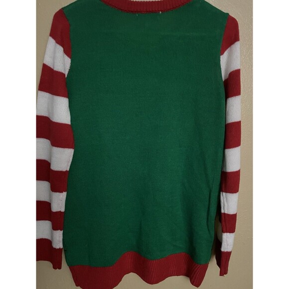 Merry Wear Tic Tac Toe Ugly Christmas Sweater Knit Top Size Medium - Picture 7 of 9